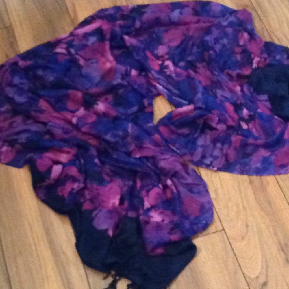 Abstract Floral. Rectangular Scarf
